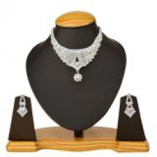 Deals, Discounts & Offers on Earings and Necklace - Flat 25% offer on Stylish Silver Necklace by The Pari