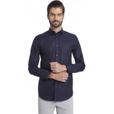 Deals, Discounts & Offers on Men Clothing - Jack & Jones Men's Self Design Casual Blue Shirt at 50% offer