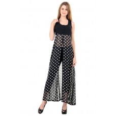 Deals, Discounts & Offers on Women Clothing - Raabta Fashion Women's Maxi Black, White Dress at 60% offer