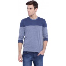 Deals, Discounts & Offers on Men Clothing - Campus Sutra Solid Men's Round Neck Blue T-Shirt at 40% offer