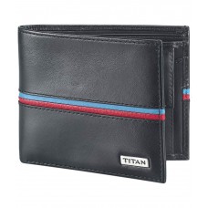 Deals, Discounts & Offers on Accessories - Titan Black Bifold Leather Casual Wallet at 31% offer