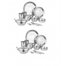 Deals, Discounts & Offers on Home & Kitchen - Flat 9% off on Airan Stainless Steel Symphony Dinner Set Buy 1 Get 1