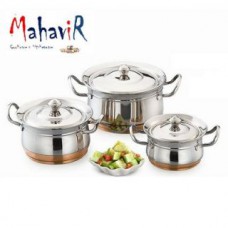 Deals, Discounts & Offers on Home & Kitchen - Flat 72% off on Mahavir Stainless Steel Cook Serve Set 