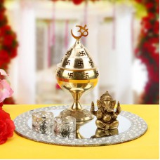 Deals, Discounts & Offers on Home Decor & Festive Needs - Flat 17% off on Diwali Pooja Thali
