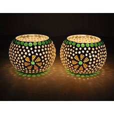 Deals, Discounts & Offers on Home Decor & Festive Needs - Flat 59% off on TiedRibbons Snowflake Or Star Bisque TeaLight Holder 