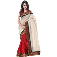 Deals, Discounts & Offers on Women Clothing - Flat 56% off on Weavedeal Embellished, Self Design Banarasi Banarasi Silk Sari