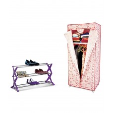 Deals, Discounts & Offers on Home Appliances - Flat 43% off on Bonita Lush Wardrobe Plus Stylo  Tier Shoe Rack Purple 