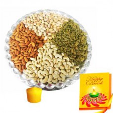 Deals, Discounts & Offers on Food and Health - Flat 17% off on Bikanervala round Dry fruit Platter-Diwali Special