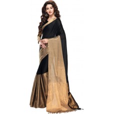 Deals, Discounts & Offers on Women Clothing - KVSFAB Solid Fashion Cotton Sari at 83% offer