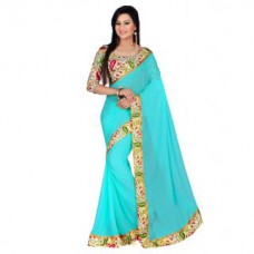 Deals, Discounts & Offers on Women Clothing - Flat 70% off on Bhuwal Fashion Solid Bhagalpuri Saree