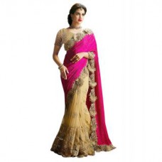 Deals, Discounts & Offers on Women Clothing - Flat 70% off on Surat Tex Pink Beige Color Velvet 