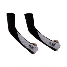 Deals, Discounts & Offers on Car & Bike Accessories - Flat 14% Offer on Oss-Fuel Black & Grey Cotton Arm Sleeves For Bike Pack Of 2
