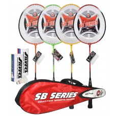 Deals, Discounts & Offers on Sports - Flat 64% off on Silver SB 719 Badminton Combo - 7 Pieces