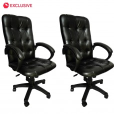 Deals, Discounts & Offers on Stationery - Flat 57% off on Chesterfield High Back Office Chair Buy 1 Get 1 Free