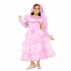 Deals, Discounts & Offers on Kid's Clothing - Flat 66% off on JBN Creation Christmas Angel Pink Frock with Crown
