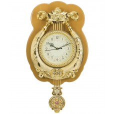 Deals, Discounts & Offers on Home Decor & Festive Needs - Flat 50% off on Wallace Golden Designer Pendulum Wall Clock