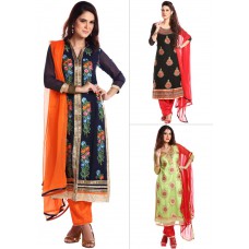 Deals, Discounts & Offers on Women Clothing - Flat 50% off on Pick Any 1 Embroidered Suit