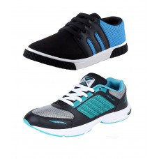Deals, Discounts & Offers on Foot Wear - Earton COMBO Pack of 2 Pair of Shoes at 75% offer