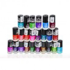 Deals, Discounts & Offers on Women - ADS COLOUR SHINE NAIL POLISH ( 24 pieces) With Liner Rubber Band at 63% offer