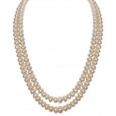 Deals, Discounts & Offers on Women - Classique Designer Jewellery White Pearl Necklace  at 74% offer