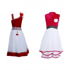 Deals, Discounts & Offers on Baby & Kids - Crazeis Multicolour Frock - Combo of 2