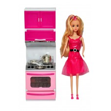 Deals, Discounts & Offers on Gaming - Sunshine Battery Operated Modern Kitchen Set with Lights and Sound + Doll