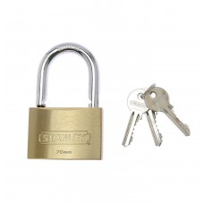 Deals, Discounts & Offers on Accessories - Stanley Solid Brass Standard Shackle Padlock - 70mm