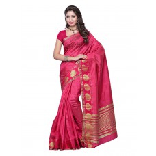 Deals, Discounts & Offers on Women Clothing - Mimosa Tassar silk saree