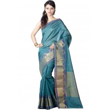 Deals, Discounts & Offers on Women Clothing - Flat 82% Offer on Chandrakala Womens's Banarasi Cotton Silk Saree