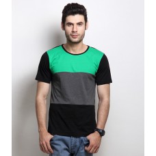 Deals, Discounts & Offers on Men Clothing - RIGO Black Cotton T-Shirt at 61% offer