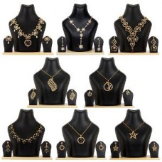 Deals, Discounts & Offers on Earings and Necklace - Flat 29% off on Gold Finish Necklace & Pendant Set Combo