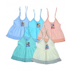 Deals, Discounts & Offers on Kid's Clothing - Flat 49% Offer on Sathya Multicolor Cotton Frock - Pack of 5