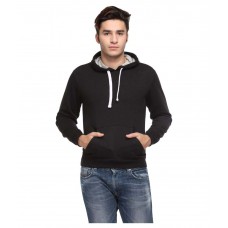Deals, Discounts & Offers on Men Clothing - Flat 72% Offer on TSX Black Hooded Sweatshirt