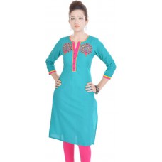 Deals, Discounts & Offers on Women Clothing - Flat 66% Offer on Rangeelo Rajasthan Casual Embroidered Women's Kurti 