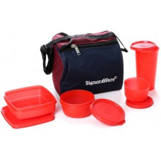 Deals, Discounts & Offers on Accessories - Signoraware 513 Best 4 Containers Lunch Box