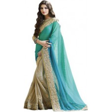 Deals, Discounts & Offers on Women Clothing - Saara Embriodered Fashion Chiffon Sari