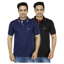 Deals, Discounts & Offers on Men Clothing - Pro Lapes Multi Polo T Shirts Pack Of 2