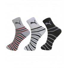 Deals, Discounts & Offers on Foot Wear - Puma Multicolour Cotton Ankle Length Socks - Pack of 3