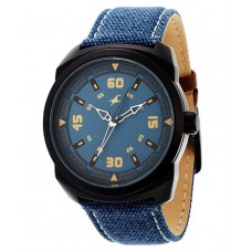 Deals, Discounts & Offers on Accessories - Fastrack 9463AL07 Blue Leather Analog Watch