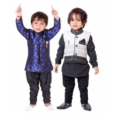 Deals, Discounts & Offers on Kid's Clothing - Flat 73% off on Tiny Toon Pack of 2 Kurta Pyjama & Waistcoat Set