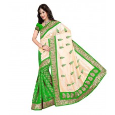 Deals, Discounts & Offers on Women Clothing -  Snapshopee Green Silk Saree Snapshopee Green Silk Saree