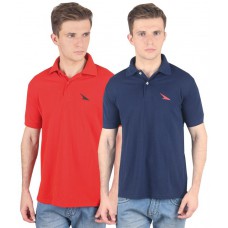 Deals, Discounts & Offers on Men Clothing - PRO Lapes Mens Polo Neck T-Shirt - Pack of 2