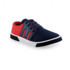 Deals, Discounts & Offers on Foot Wear - Clymb Mens Blue Red Lace-Up Casual Shoes