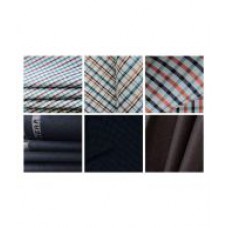 Deals, Discounts & Offers on Men Clothing - Gwalior Suiting Shirting Multi Poly Viscose Unstitched Shirts & Trousers - Pack of 6