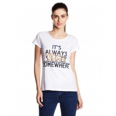 Deals, Discounts & Offers on Women Clothing - Cloth Theory Women's Graphic Print T-Shirt