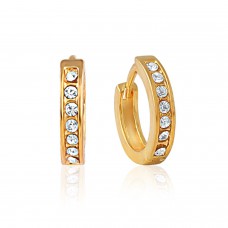 Deals, Discounts & Offers on Earings and Necklace - Mahi Gold-Plated Hoop Earring For Women Gold - ER1100183G