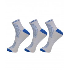 Deals, Discounts & Offers on Foot Wear - Nike White Cotton Ankle Length Socks - Pack of 3