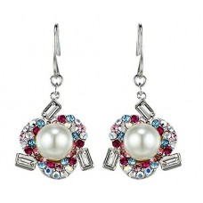 Deals, Discounts & Offers on Earings and Necklace - NEVI Flower Long Fashion Swarovski Earrings