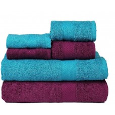 Deals, Discounts & Offers on Accessories - Trident 2 Large Bath , 2 Hand And 2 Face Towels Set Of 6 Pcs