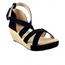 Deals, Discounts & Offers on Foot Wear - Olive Fashion Black Wedges Heels